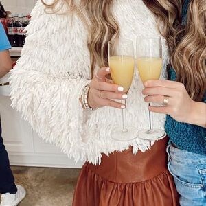 White Shaggy Sweater